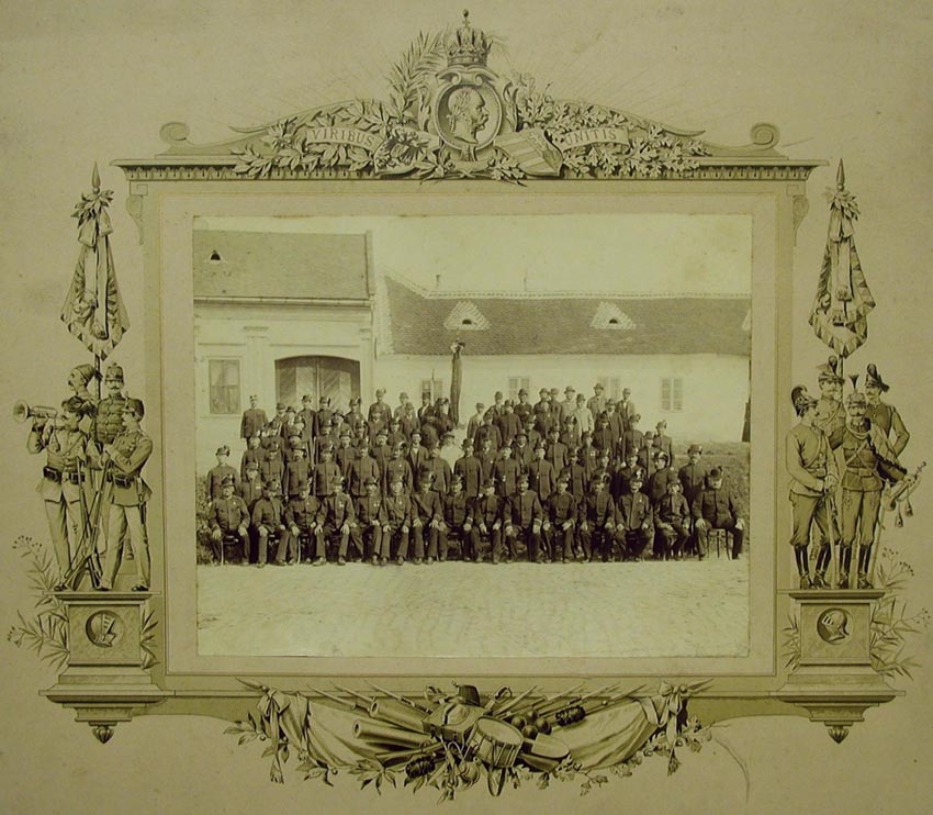 Spolek vojenských vysloužilců v Napajedlích kolem roku 1900